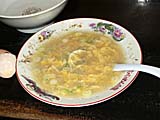 じゃじゃ麺を食べた後にスープちーたんたん