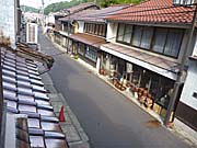 温泉津温泉　温泉街の通り