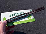 間伐材を使ったエコ箸