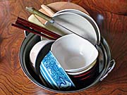 最上屋旅館の食器類