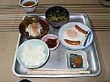 見市温泉旅館の朝食1
