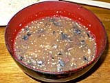 そばつゆに鯖缶を溶いて冷や汁風