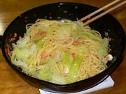 鮭とキャベツのパスタ