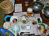 不老不死温泉の夕食