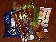 さんまのみりん干しと塩蔵昆布