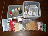 自宅から持参した調味料