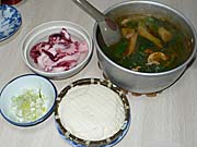 下仁田ネギと赤城豚の鍋とざる豆腐