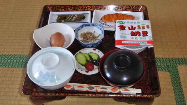 湯岐温泉　山形屋旅館の朝食