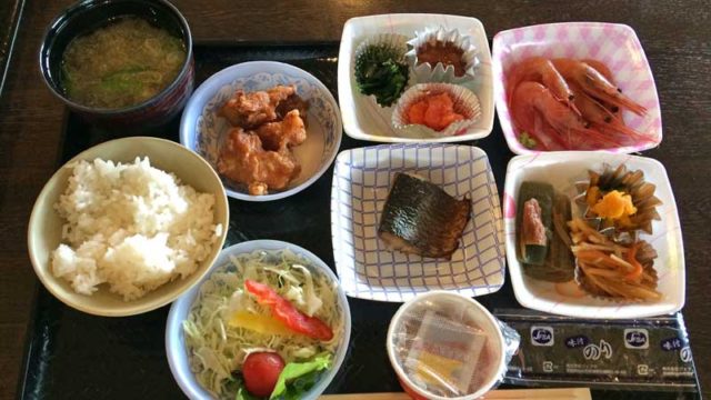 はぼろ温泉サンセットプラザの朝食