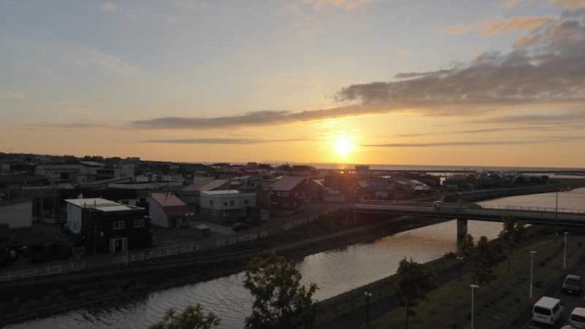 はぼろ温泉サンセットプラザからのサンセット　夕日