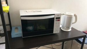 後生掛温泉湯治部の電子レンジ