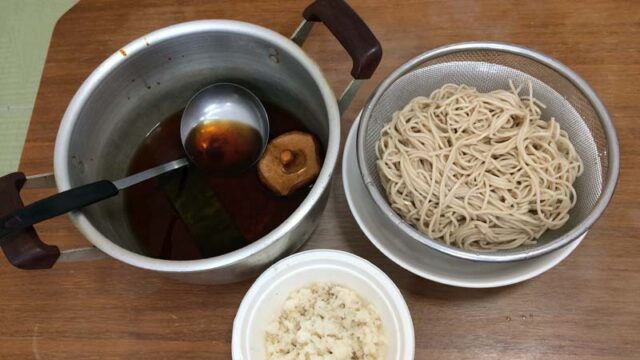 鹿角そばとすり大根