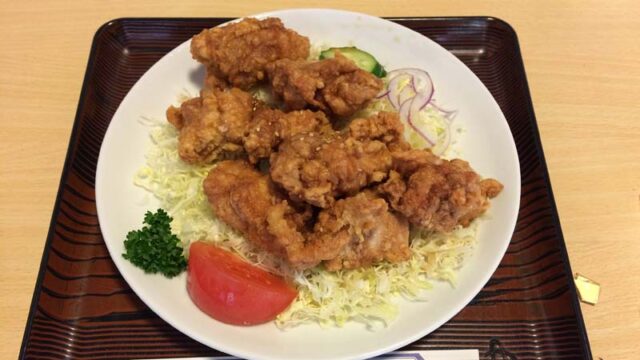 大沢温泉やはぎの鶏の唐揚げ