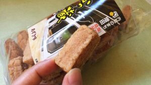 秋田のあずき味おかき　ふっ蔵