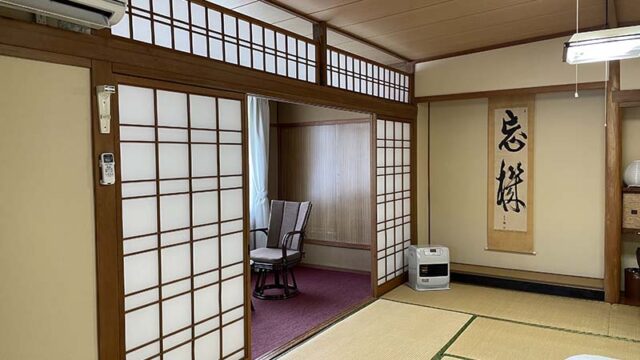 三朝温泉ゆのかの広縁も広い