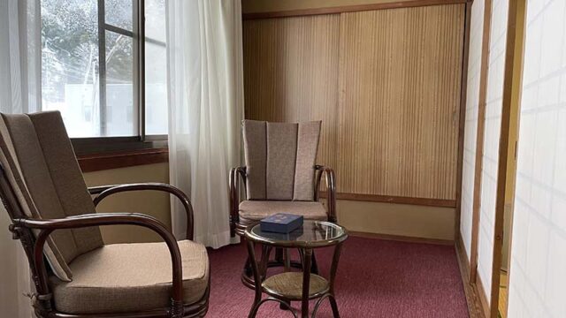 三朝温泉ゆのかの広縁