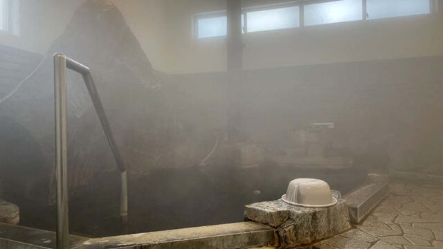 三朝温泉ゆのかのお風呂場（大）