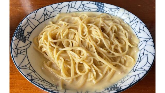 業務スーパーのカルボナーラソースで作ったカルボナーラ