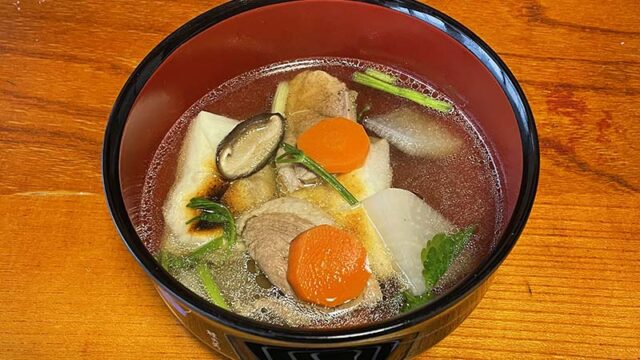 2023年に作ったお雑煮（鴨のお雑煮）