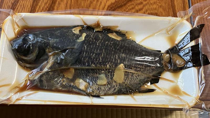 下田の干物やさんで貰った煮魚