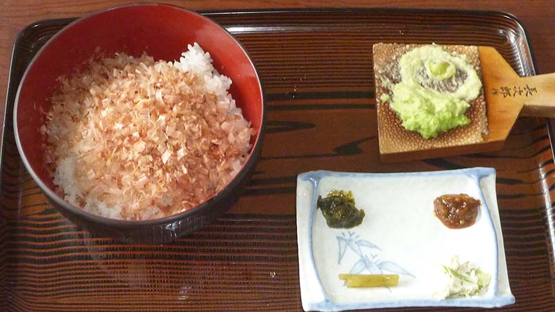 河津のわさび園かどやのわさび丼
