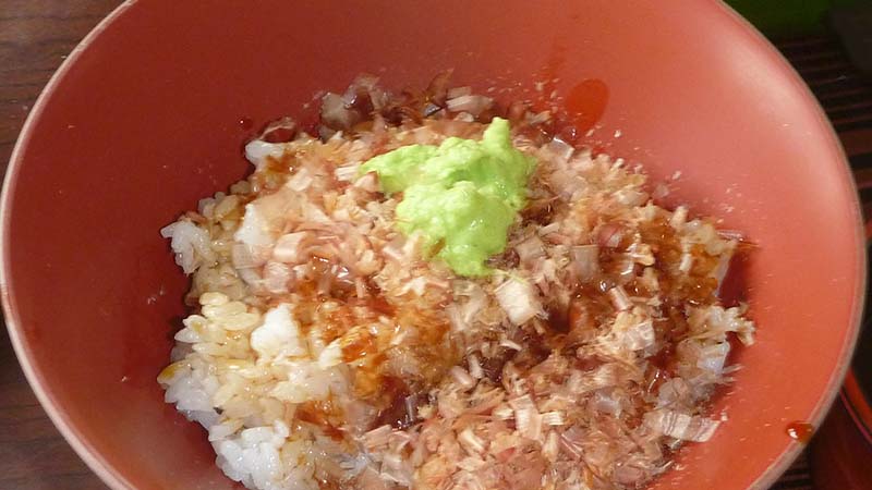 河津のわさび園かどやのわさび丼