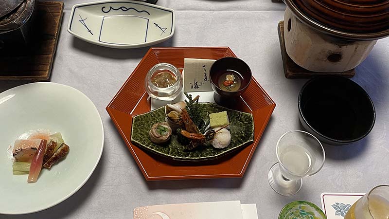 加賀屋の夕食の八寸