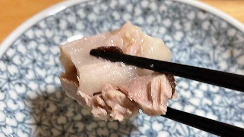 熱川ポークで作った雲白肉 アップ