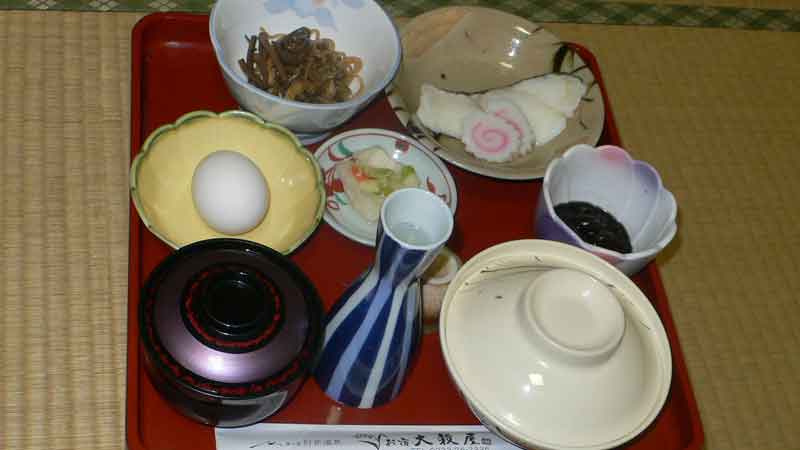 肘折温泉大穀屋の湯治飯。